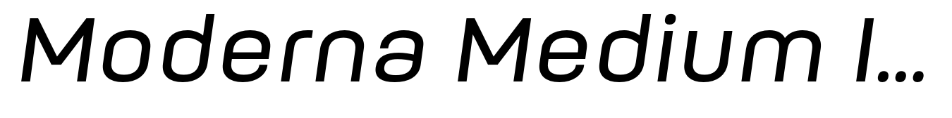 Moderna Medium Italic
